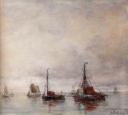 unknow artist Seascape, boats, ships and warships. 89 oil on canvas